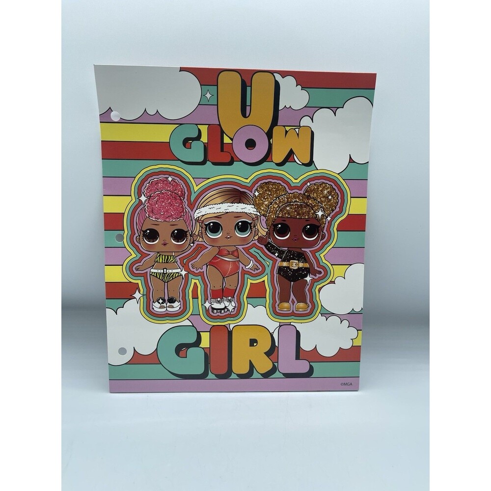 L.O.L. Surprise! U Glow Girl 2 Pocket, 3-Hole Punched School Folder